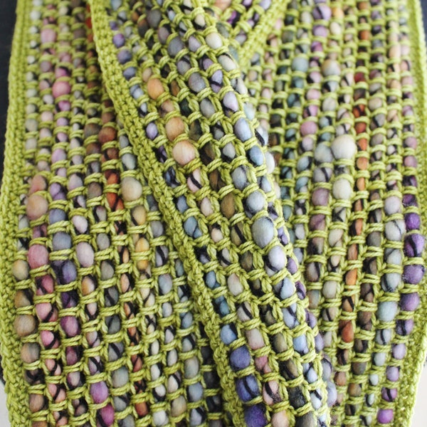 Patrón de crochet - Cuello de adoquines