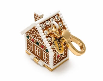 Juicy Couture: Gingerbread House Pendant, Enamel Holiday Bag Charms
