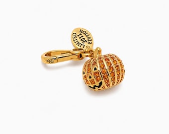 Juicy Couture Rhinestone Pumpkin Charm Pendant (Limited 2011 Edition) Halloween Gifts