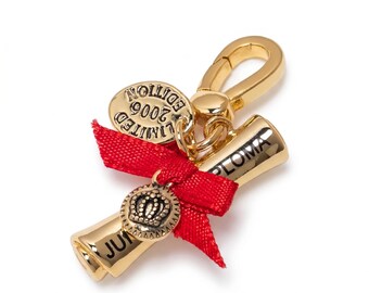 Juicy Couture Gold Diploma Charm – 2006 Limited Edition Graduation Pendant