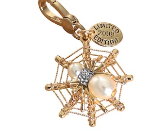 Juicy Couture 2009 Limited Edition Spider Web Charm, Pearl Spider Pendant