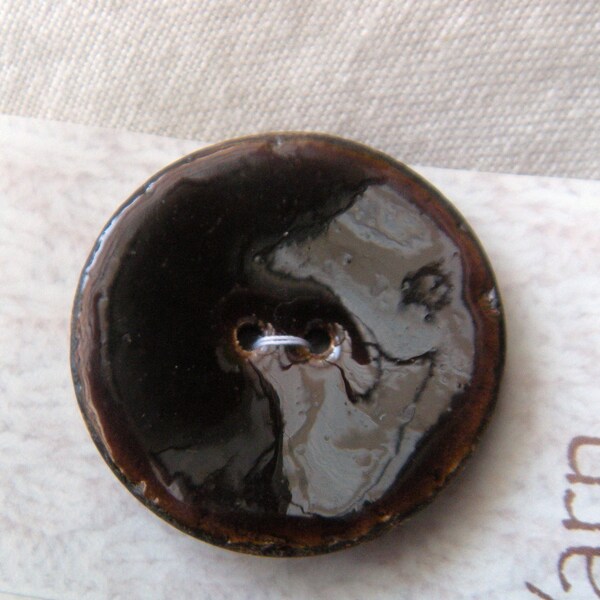 50-Piece 7/8 Inch Coconut Shell Buttons - Brown, 2 Holes, 23mm Natural Wood Buttons For Sewing & Crafts