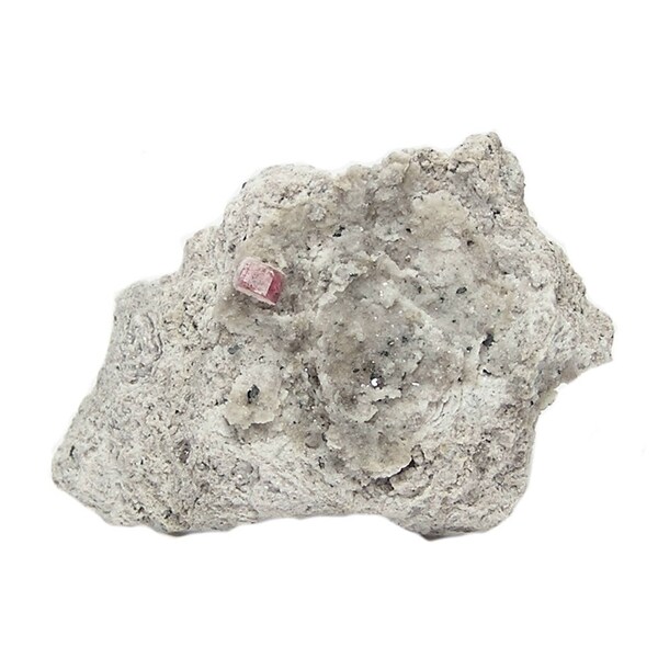 Red Beryl Bixbite Rare Crystal in rock matrix, Natural Semiprecious gemstone crystal from Utah