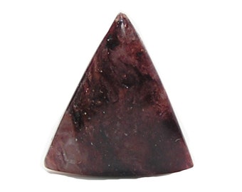 DIY Jewelry making semi precious gemstone Loose Unset Gemstone Craft Jewel Shimmery Red Mica in Quartz Semiprecious Gem Stone Cabochon
