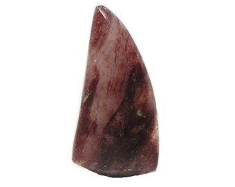DIY Jewelry making semi precious gemstone Loose Unset Gemstone Craft Jewel Shimmery Red Mica in Quartz Semiprecious Gem Stone Cabochon