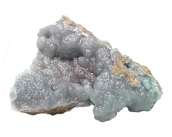 Smithsonite Crystalline Botryoidal Mineral Specimen for a rock and mineral geo collection, Mined in Mexico, Smoky Blue Aqua Green and Violet