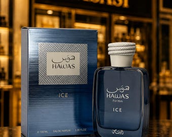 Rasasi Hawas Ice 100ml Eau De Parfum for Men | Fresh Aquatic Luxury Cologne