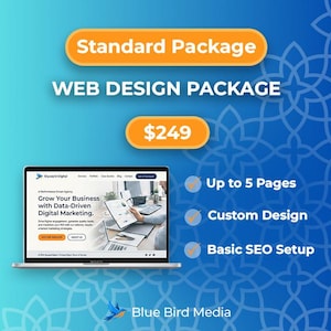 WordPress Website Design | 5 Page Custom Small Business Site (SEO Setup)