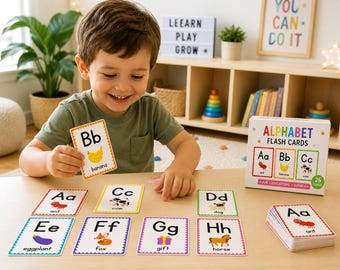 Laminated ABC Learning Cards