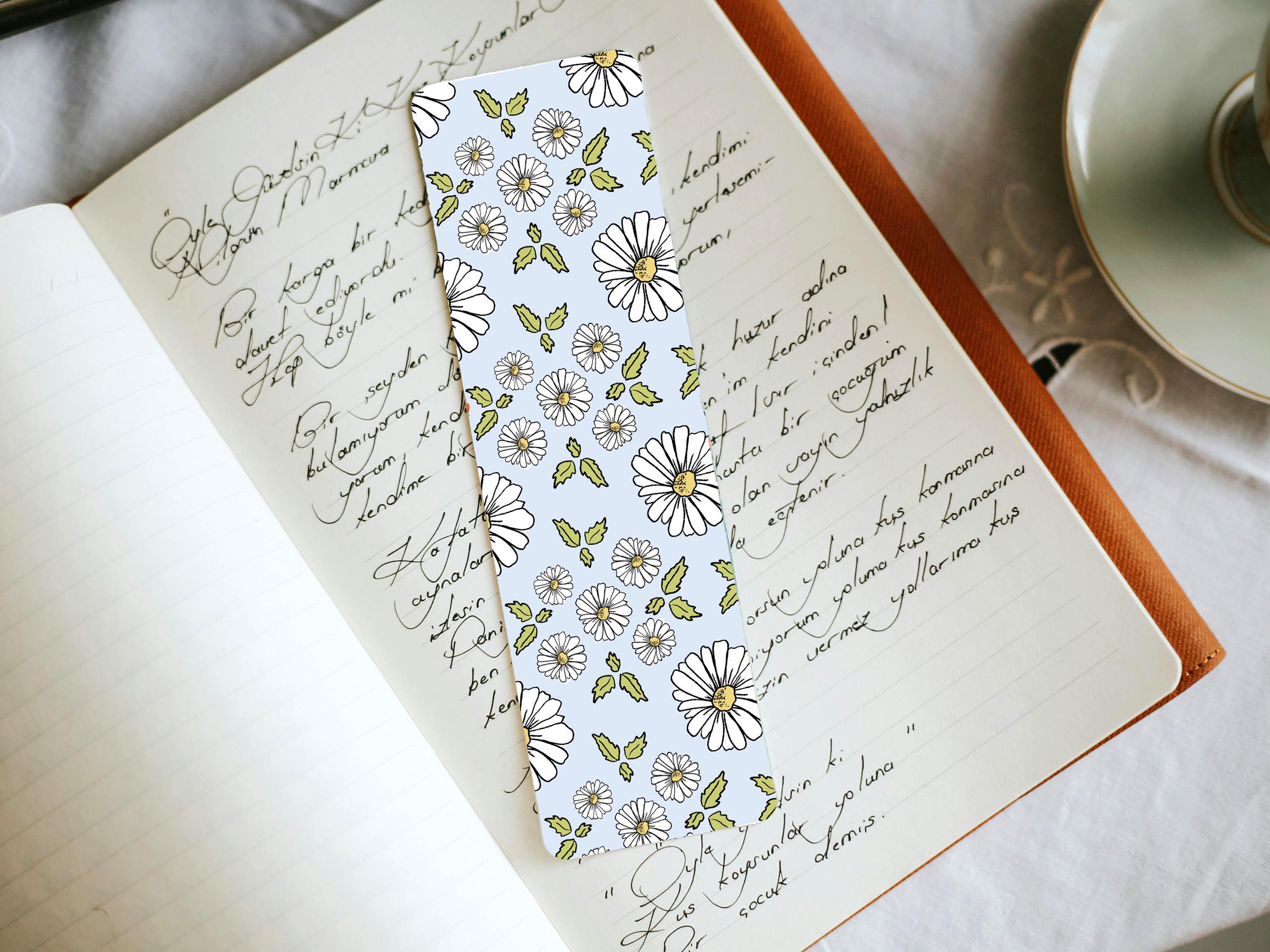 Daisy Print Spring Bookmark Set | 4 Printable 2"x6" Bookmarks - Etsy