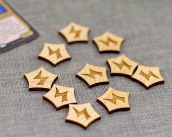 ENERGY TOKENS | Upgraded Wood MTG Counters Compatible with Magic: The Gathering