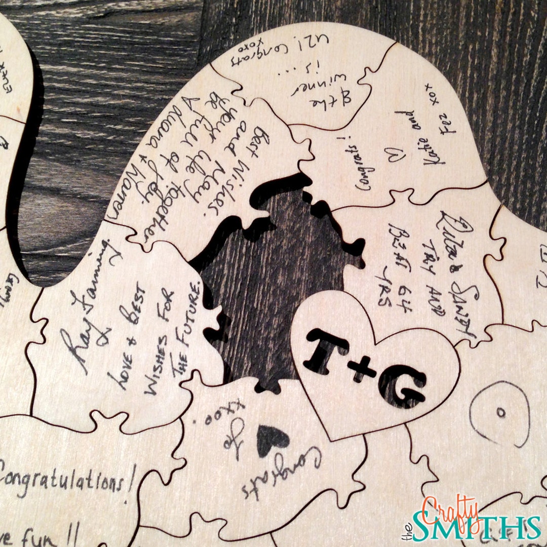 Replacement Puzzle Piece for Our Lasercut Wood Wedding Etsy