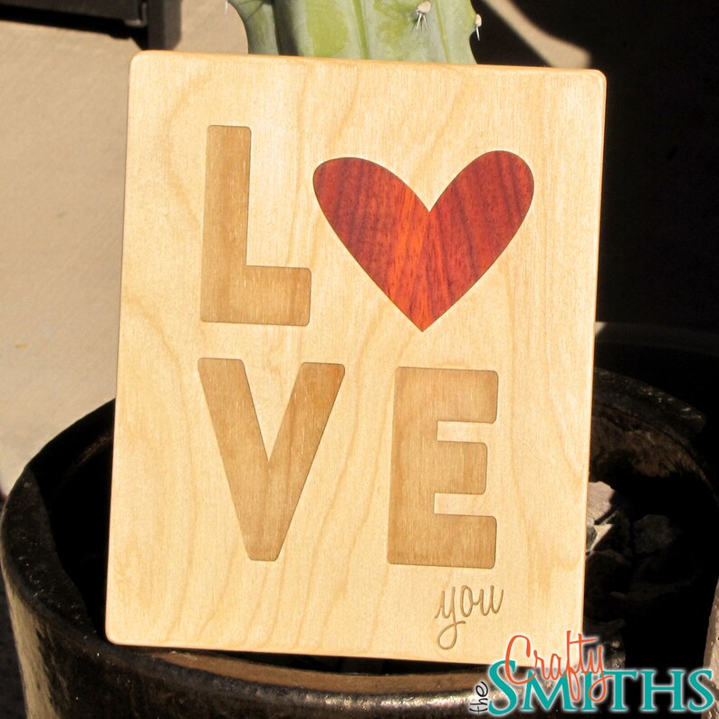 Laserengraved Valentine's Day Wooden Sign love Etsy