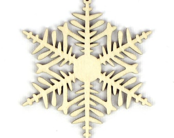 Cold Snap - Laser Cut Wood Snowflake in Multiple Sizes and Quantity Discounts