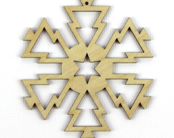 Christmas Trees - Laser Cut Wood Snowflake in Multiple Sizes and Quantity Discounts