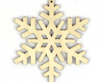 Crisp Winter - Laser Cut Wood Snowflake in Multiple Sizes and Quantity Discounts