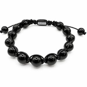 Natürliches schwarzes Obsidian Armband