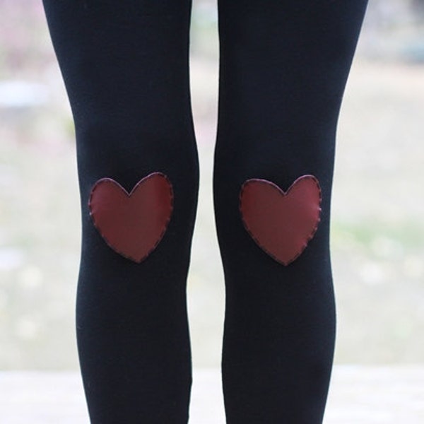 My Leather Heart Leggings // size medium