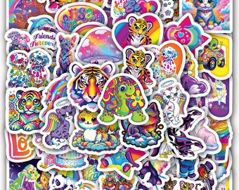 Lisa Stickers Sheet Frank Vinyl Decals for Water Bottle,Gifts 40 Piece