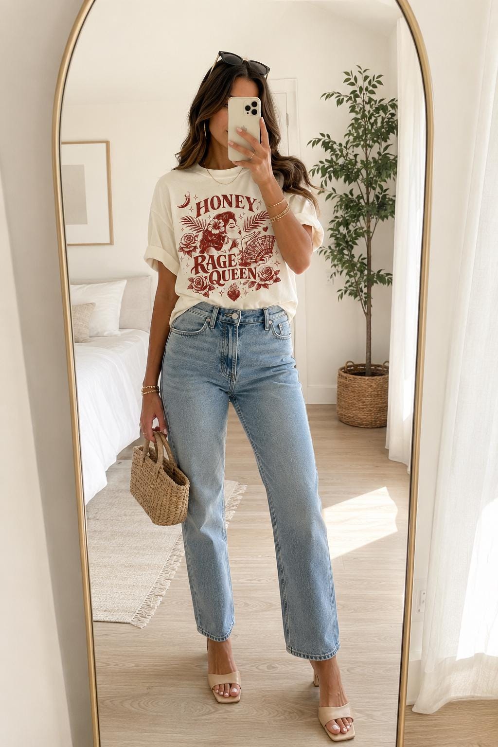 Good Energy Only Back Print Streetwear Tee