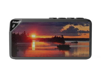 Sunset Lake Scene Bluetooth Speaker | Portable Outdoor Audio