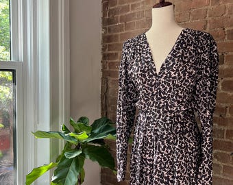 Isabel Marant Étoile Floral Dress FR 36 | Aubergine & Ivory Print | Parisian Boho Chic | Small