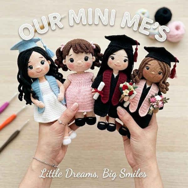 Personalized Graduation Crochet Doll Gift, Custom Graduate Doll from Photo, College Keepsake Gift for Classmates