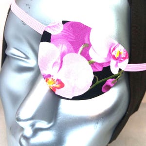 Orchid Print Eye Patch, Handmade Comfort Mask fashion fancy unique designs unisex proSEOhq