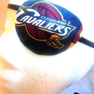 Parche ocular de los Cleveland Cavaliers hecho a mano: algodón unisex para adultos, cuidado ocular, moda proSEOhq