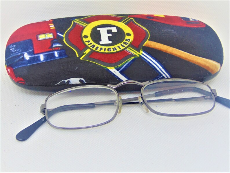 Unisex's Handmade Hard Eyeglass Case/ FIREFIGHTER'S Etsy