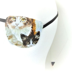 Handmade Cuddly Cats Eye Patch: Unisex Fashion Vision Aid proSEOhq