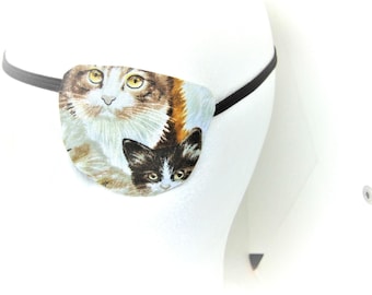 Parche para ojos de gato hecho a mano: ayuda para la visión unisex proSEOhq