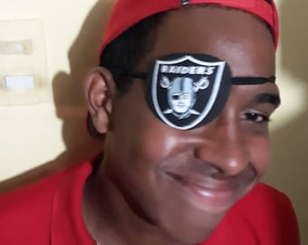 unisex OAKLAND RAIDERS eye patch/ care/health care/health & beauty/pirate/eye treatment/comes in  black.