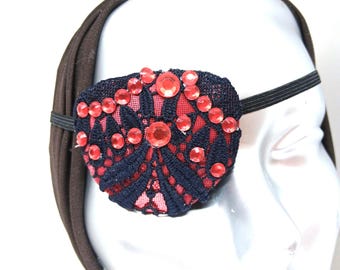 Handmade Lace Eye Patch: Couture Fashion Vision Aid fashion fancy unique unisex proSEOhq