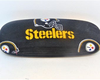 Adult unisex hard eyeglass case PITTSBURGH STEELERS/ NFL theme/ football motif/ health & beauty/ bags purses/ vision accessory