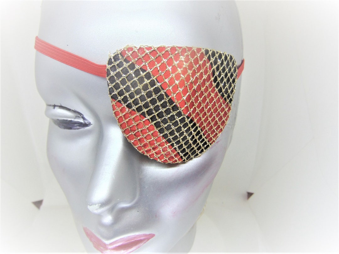 Handmade Designer Eye Patch SENTILLA With Gold Mesh Etsy