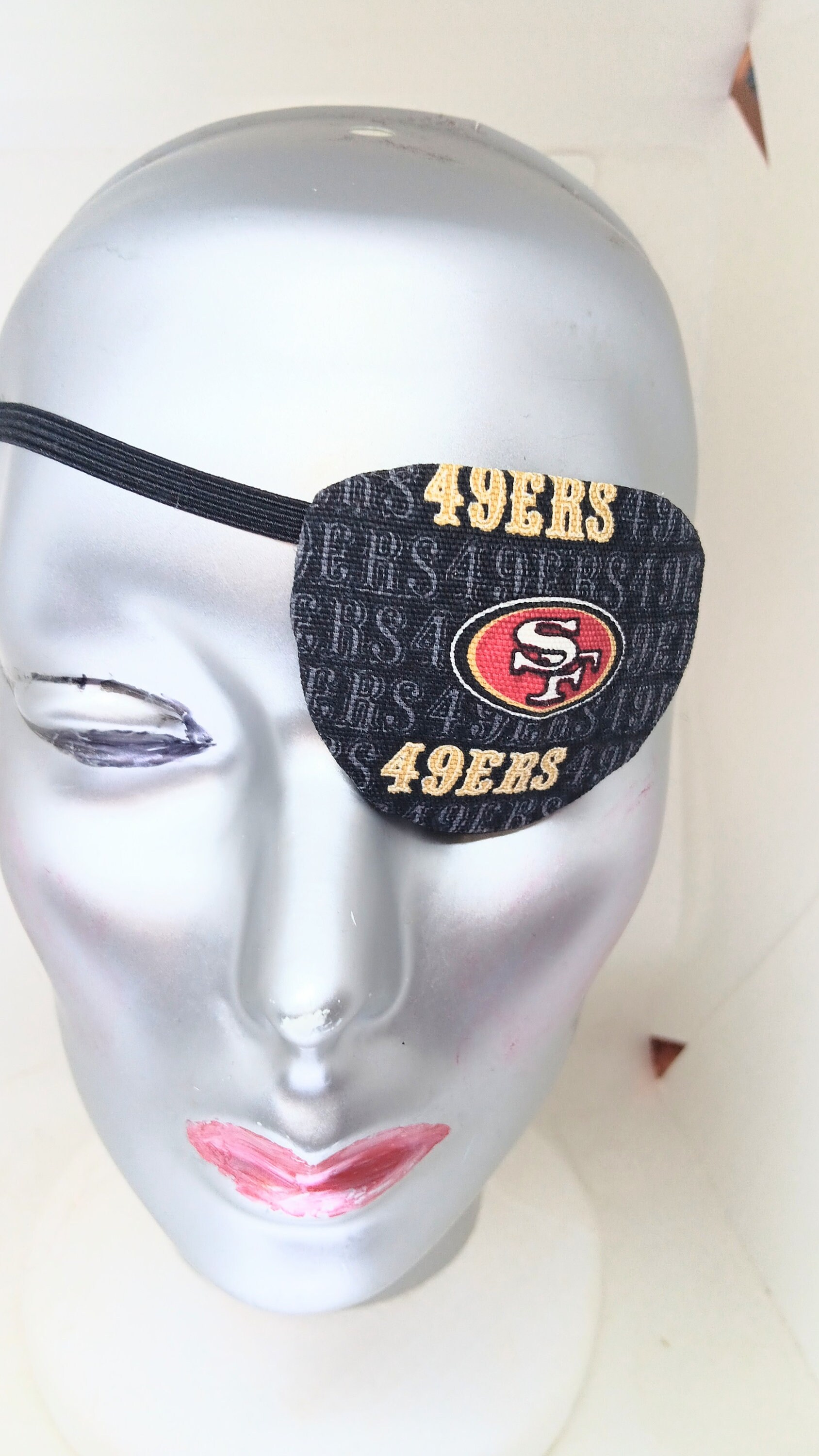 Handgemaakte ooglapje 49ers: uniseks gezichtshulpmiddel - Etsy België, image size:1688x3000
