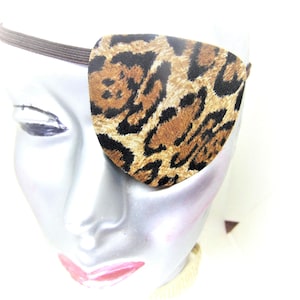Parche de ojo con estampado de leopardo hecho a mano: accesorio de moda unisex proSEOhq