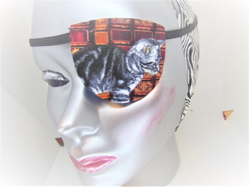 Woman's handmade eye patch Cats three styles Etsy