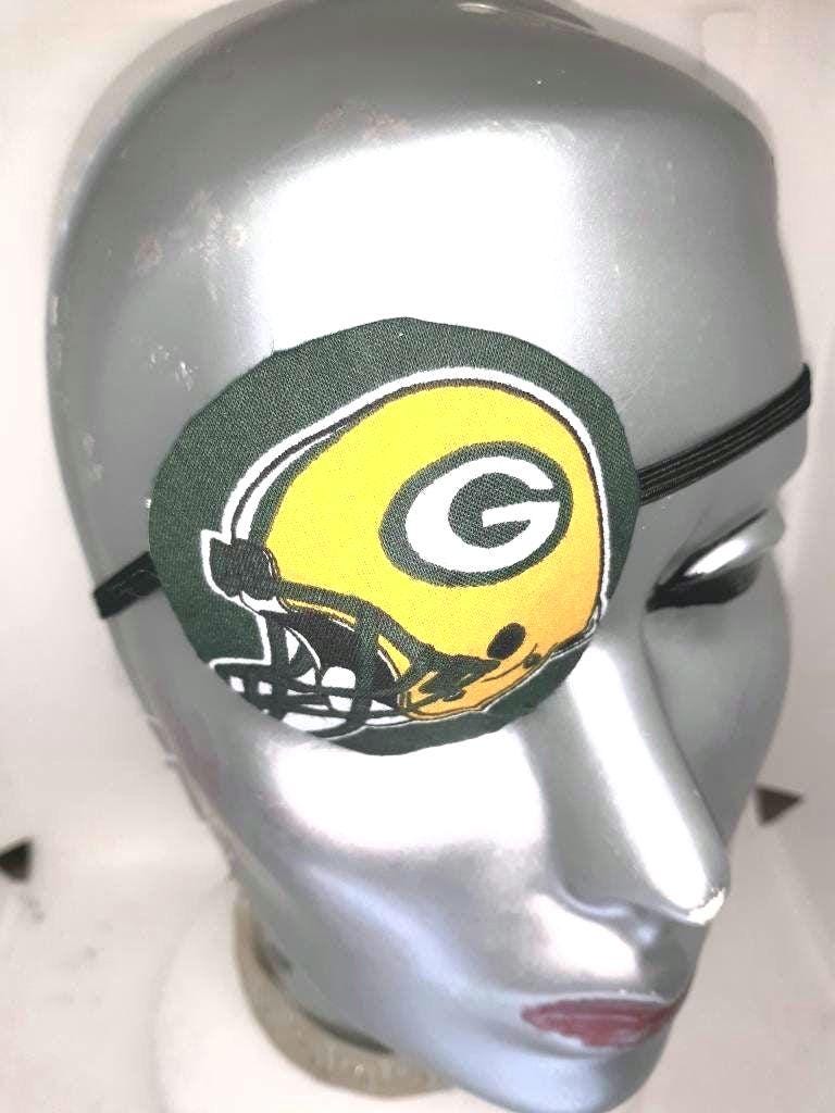 Handmade Green Bay Packers Eye Patch, Soft Cotton Comfort proSEOhq