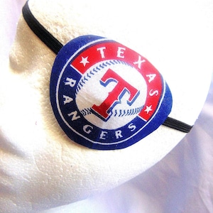 Adult unisex handmade eye patch with a TEXAS RANGERS theme/ vision accessory/ health & beauty/ cataract aid/ ocular aid/ artsy/ 2 Styles