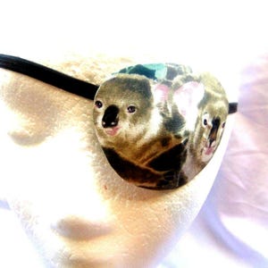 Adult unisex handmade eye patch/ KOALA theme/ vision aid custom eye patch cataract aid/ fashion eye patch madical eye patch woman eye patch