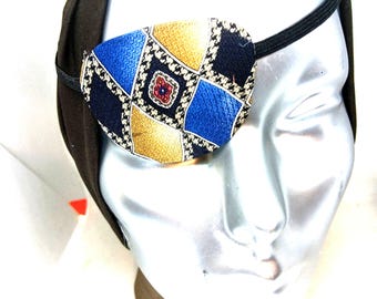 Handmade eye patch "THE PARAGON"/ 100% cotton/ slightly convex/ elastic band proSEOhq