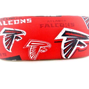 Adult hard eyeglass case/ATLANTA FALCONS motif/vision accessory/health & beauty/bag or purse football /artsy