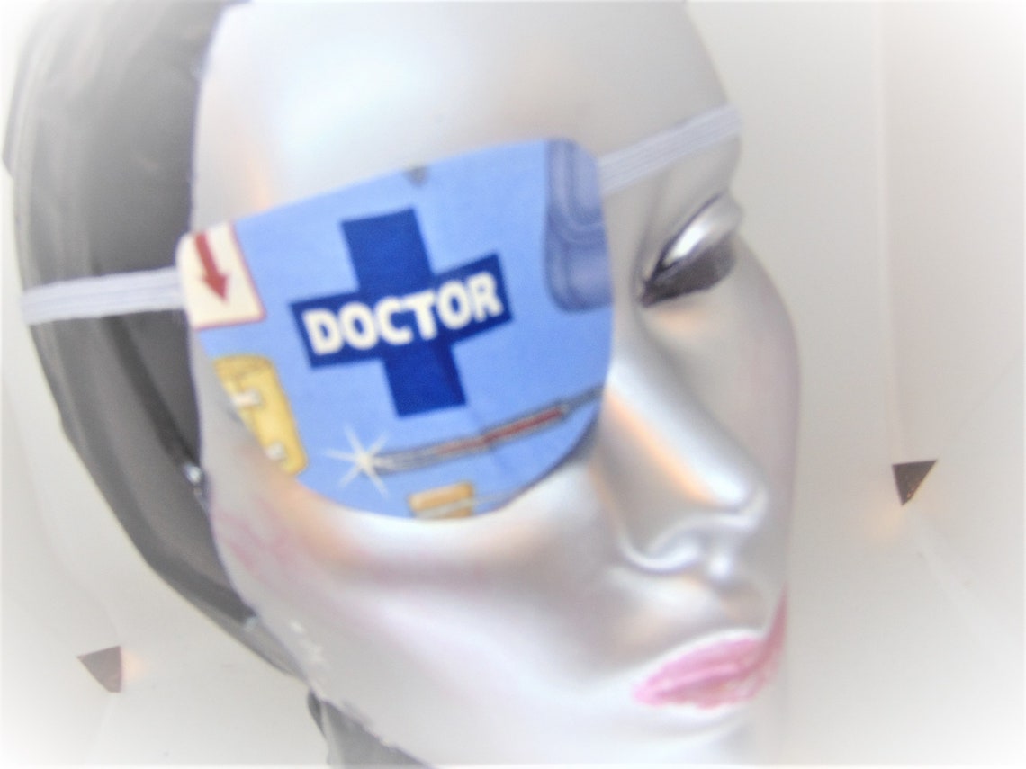 Handmade Cotton Eye Patch/ DOCTOR'S THEME/ Eye Care/ Etsy