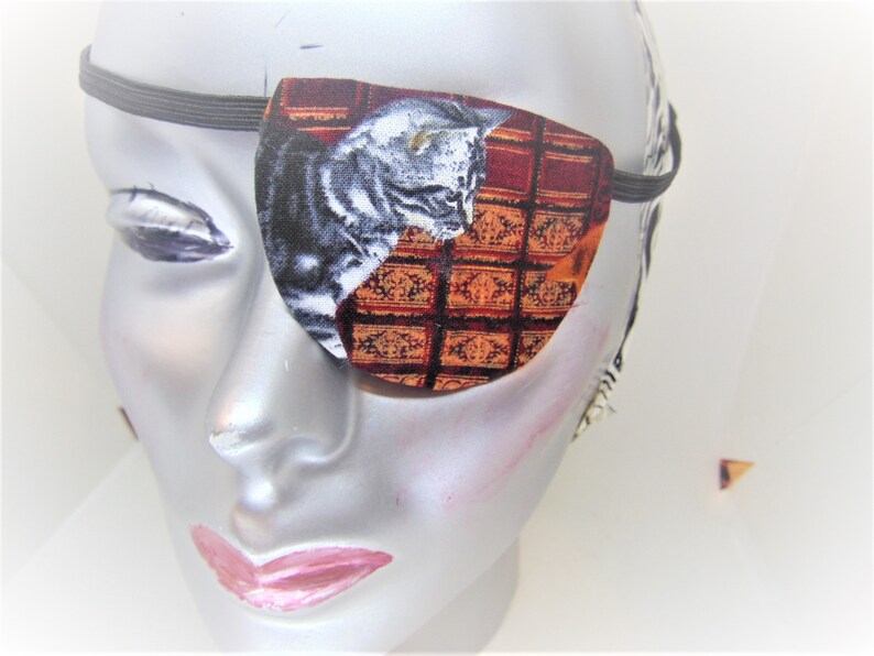 Woman's handmade eye patch Cats three styles Etsy