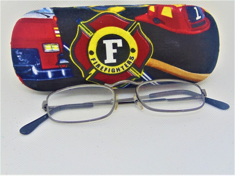 Unisex's Handmade Hard Eyeglass Case/ FIREFIGHTER'S Etsy