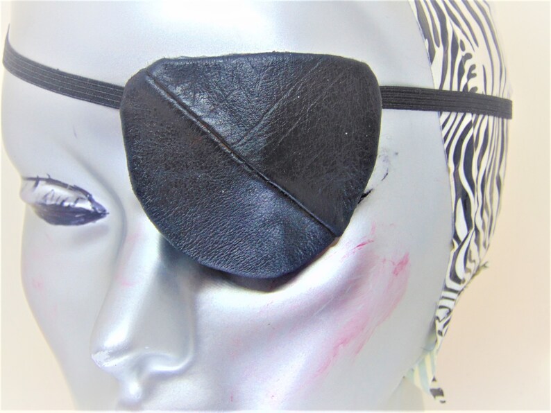 Unisex Genuine Leather Handmade Eye Patches Etsy