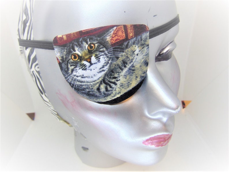 Woman's handmade eye patch Cats three styles Etsy