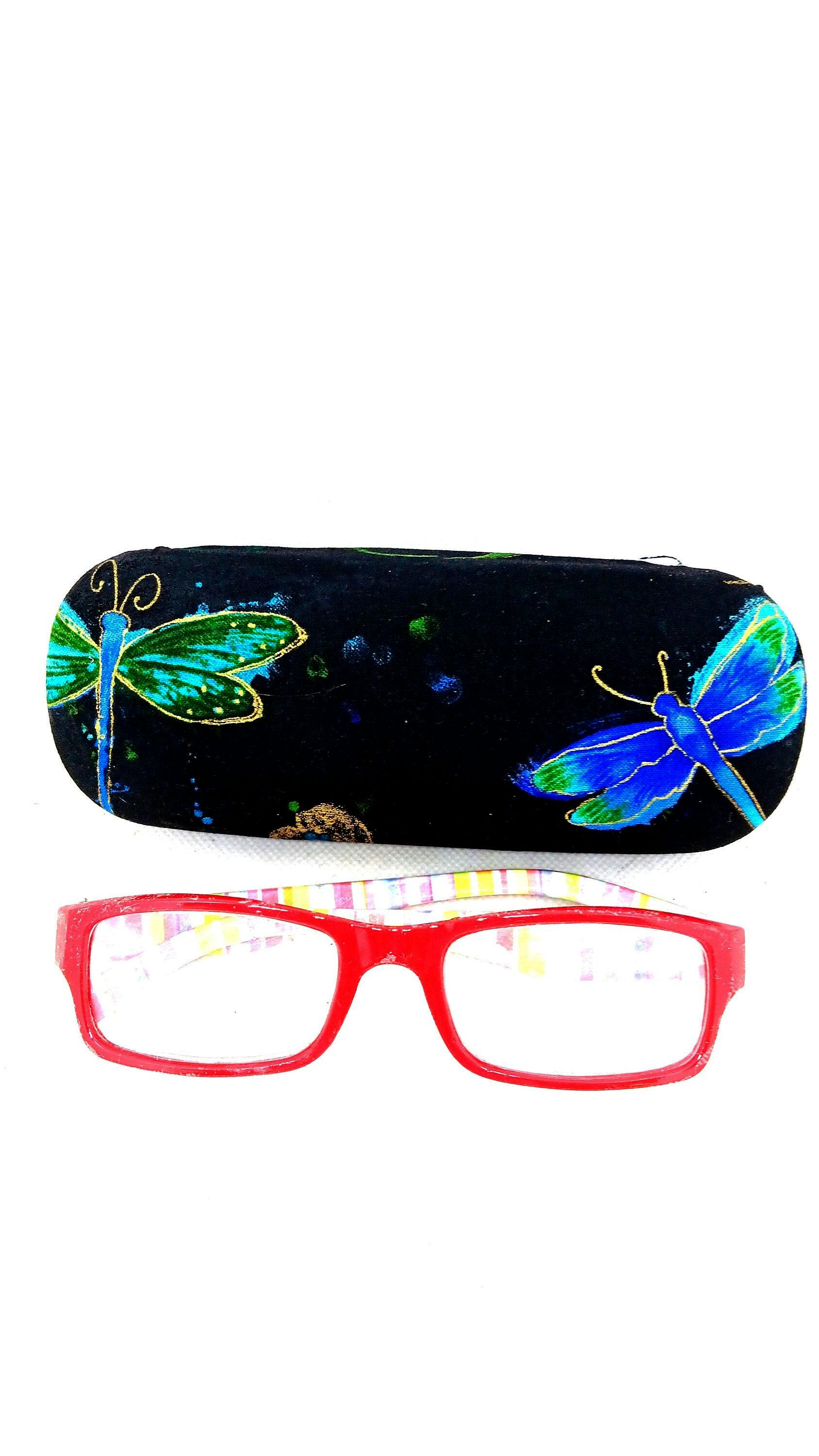39 Best Eyeglasses Cases: Stylish and Protective Options for Your Eyewear 25 Handmade Hard Eyeglass Case: DAINTY DRAGONFLY Design/ unisex fashion…